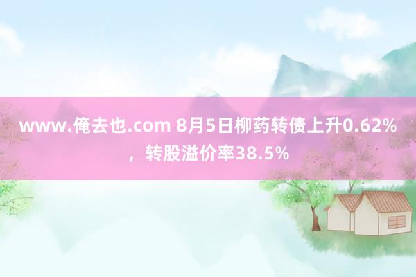 www.俺去也.com 8月5日柳药转债上升0.62%，转股溢价率38.5%