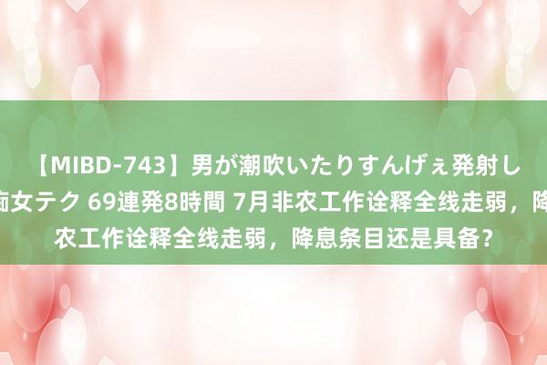 【MIBD-743】男が潮吹いたりすんげぇ発射しちゃう！ 女神の痴女テク 69連発8時間 7月非农工作诠释全线走弱，降息条目还是具备？