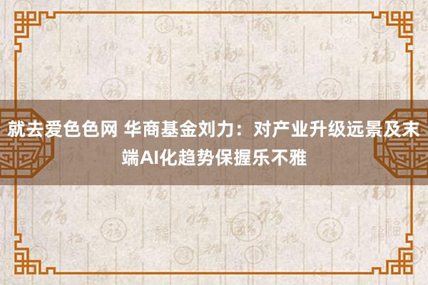 就去爱色色网 华商基金刘力：对产业升级远景及末端AI化趋势保握乐不雅