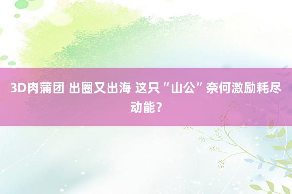 3D肉蒲团 出圈又出海 这只“山公”奈何激励耗尽动能？